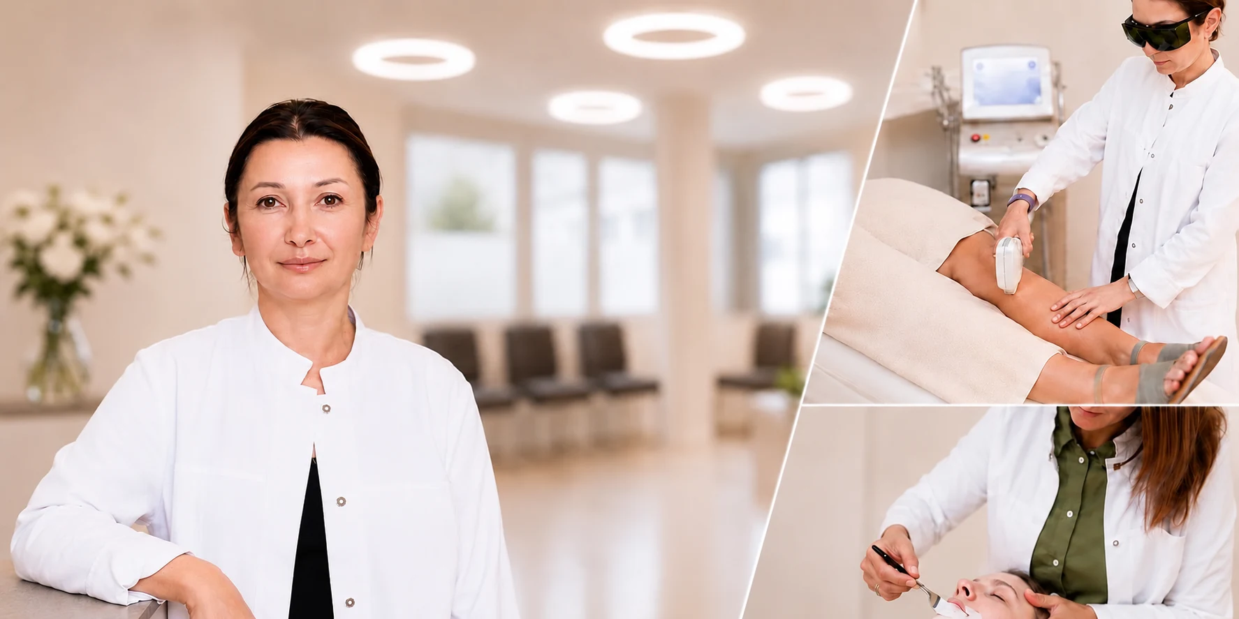 Kosmetische Dermatologie und Behandlungen im Kosmetikstudio